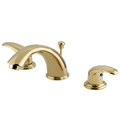 Kingston Brass KB962LL Widespread Bathroom Faucet, Polished Brass KB962LL